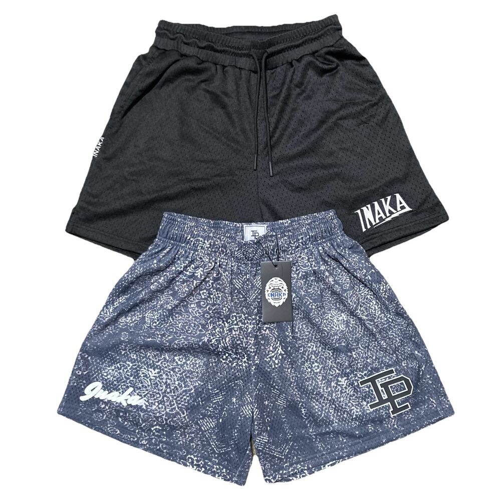 NWT Inaka Power Shorts *BUNDLE OF 2* Mens Size S Gym Workout Mesh Lined Athletic